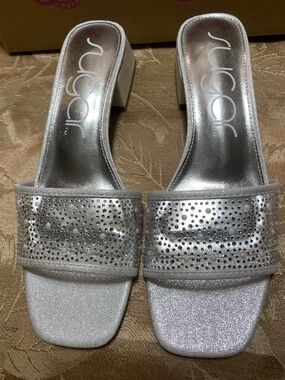 Wedding party Sugar sandals Bling New 8M